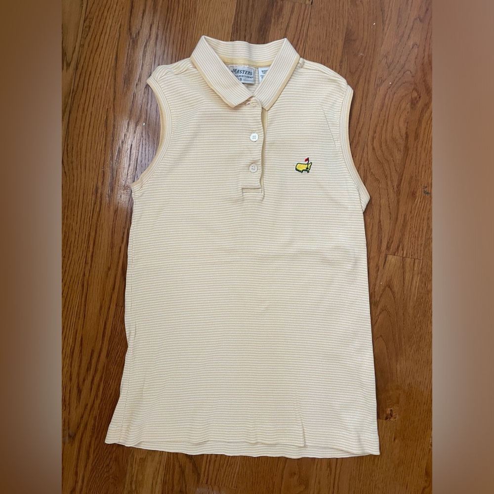 Light Yellow Masters Golf Shirt - Womens Small